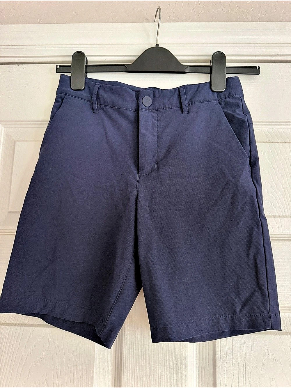 Target All In Motion Boys flat front golf shorts Navy Blue Size 10 Like New